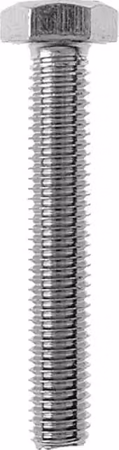Pack de 100 tornillos hexagonales roscados Profi Depot de color plata, zincados, con dimensiones de Diámetro: 6 mm y Longitud: 40 mm