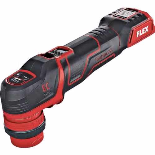 Pulidora excéntrica y rotativa de batería Flex PXE 80 12-EC de 12 V en color rojo