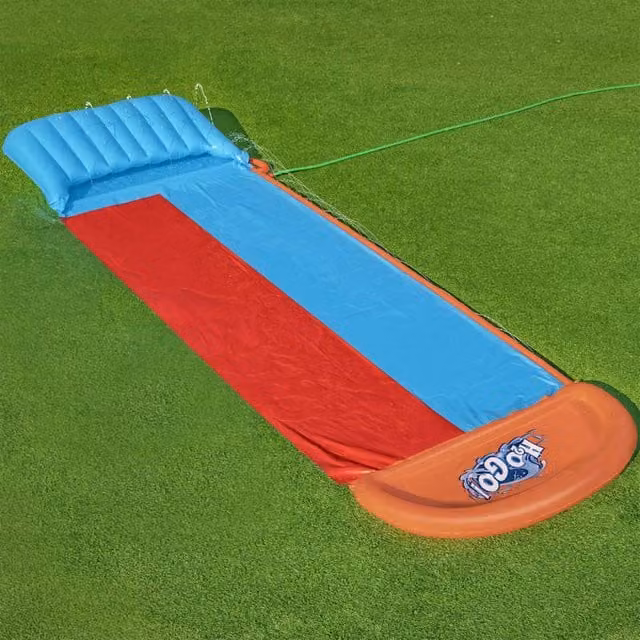 Tobogán acuático de doble pista con pulverizador Bestway H2OGO multicolor