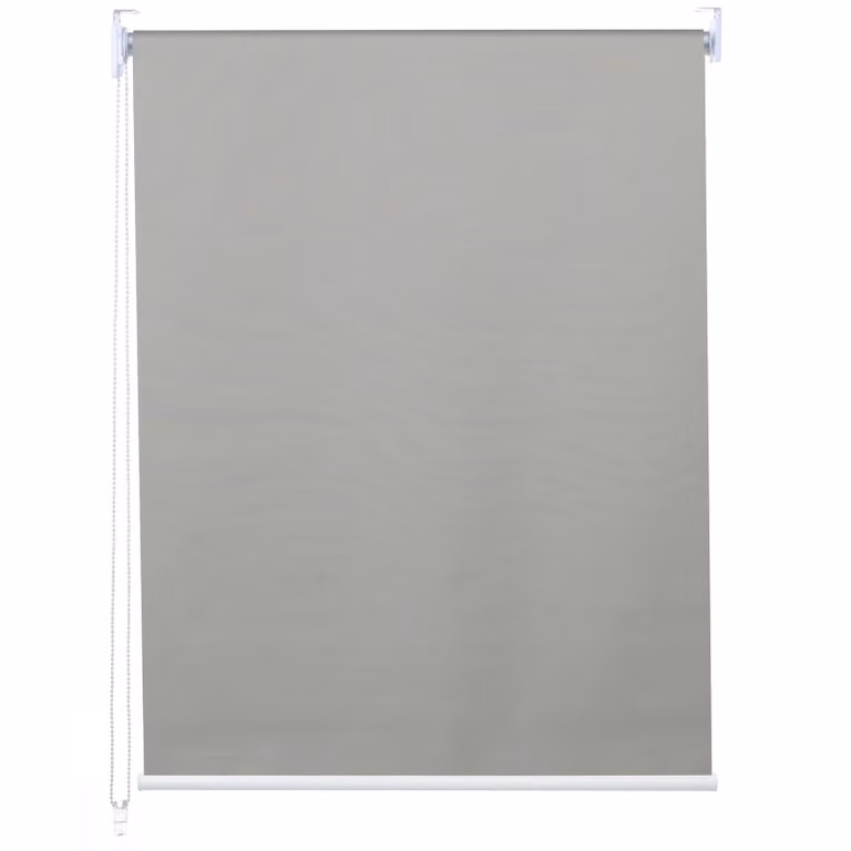 Estor enrollable Mendler HWC-D52 opaco de poliéster, protección térmica y UV, color gris, An/P/Al: 70 x 70 x 230 cm