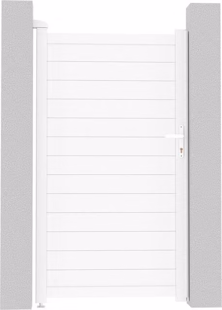 Puerta de jardín de aluminio Eric de HABITAT ET JARDIN en color blanco, An/Al: 101.2 x 180.9 cm