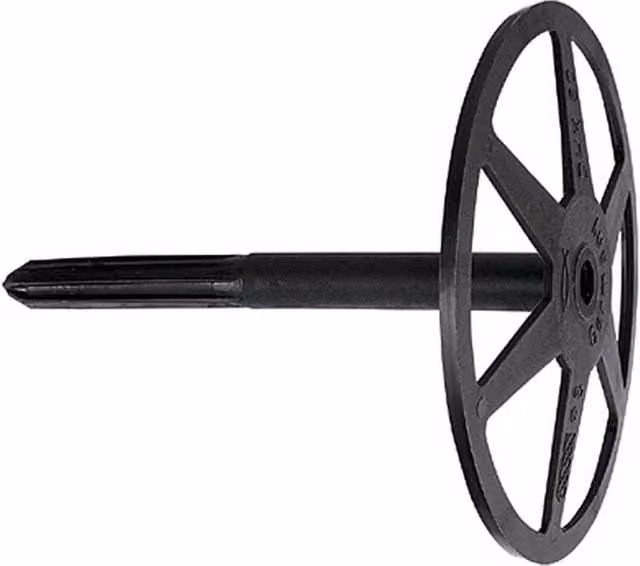 Fischer Soporte de aislamiento Dhk 120 de nylon negro para hormigón (200 piezas)