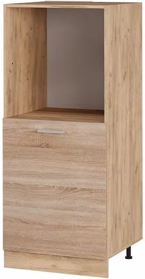 Vicco Armario para horno empotrado R-Line en color sonoma con puertas batientes, An/P/Al: 60 x 57 x 143 cm