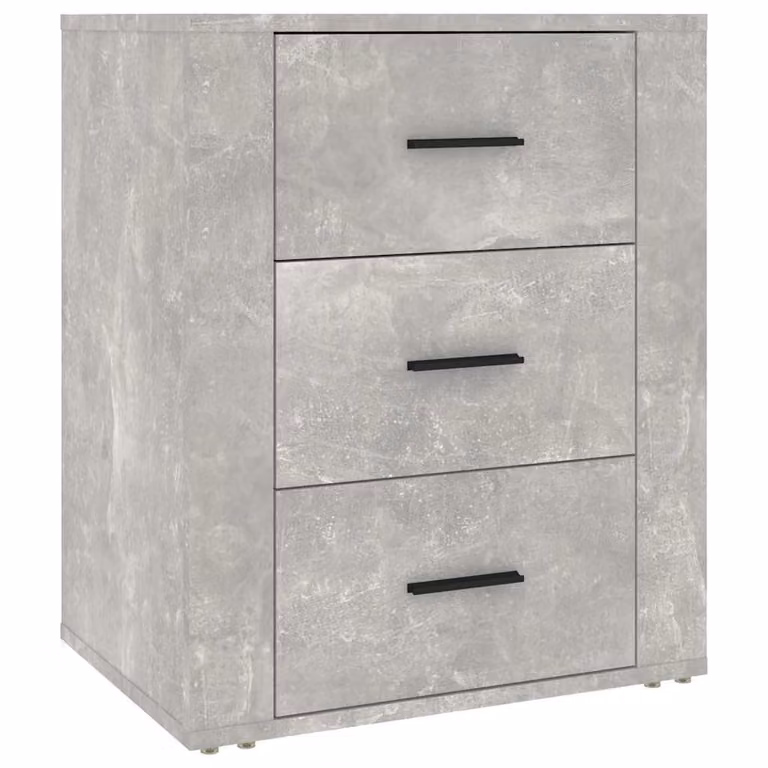 Mesita de noche moderna de madera de vidaXL en color gris para tu dormitorio, An/P/Al: 50 x 36 x 60 cm