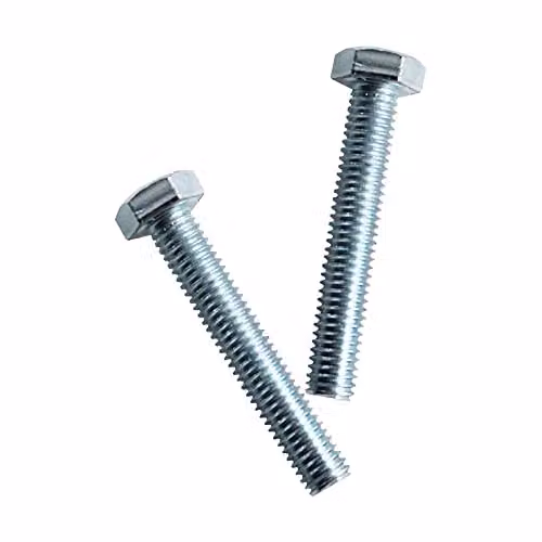 Tornillo de cabeza hexagonal GFD DIN933 de acero zincado color plata, 6 x 80 mm (caja de 200 unidades)