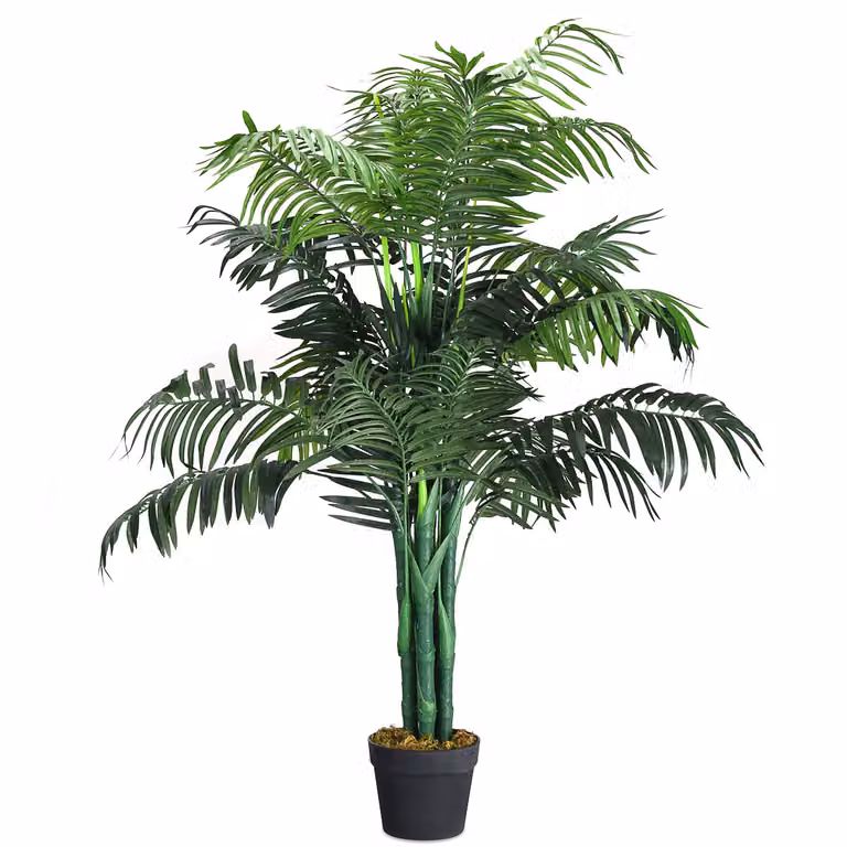 Palmera Artificial Costway Verde para Decoración de Hogar u Oficina, Altura: 110 cm