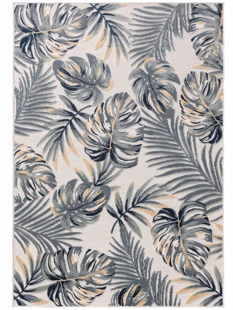 Alfombra multicolor Benuta con diseño floral para interior y exterior, An/P: 160 x 230 cm