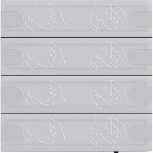 Pulsador KNX Gira Tastsensor 4 Komfort de 4 teclas en color antracita