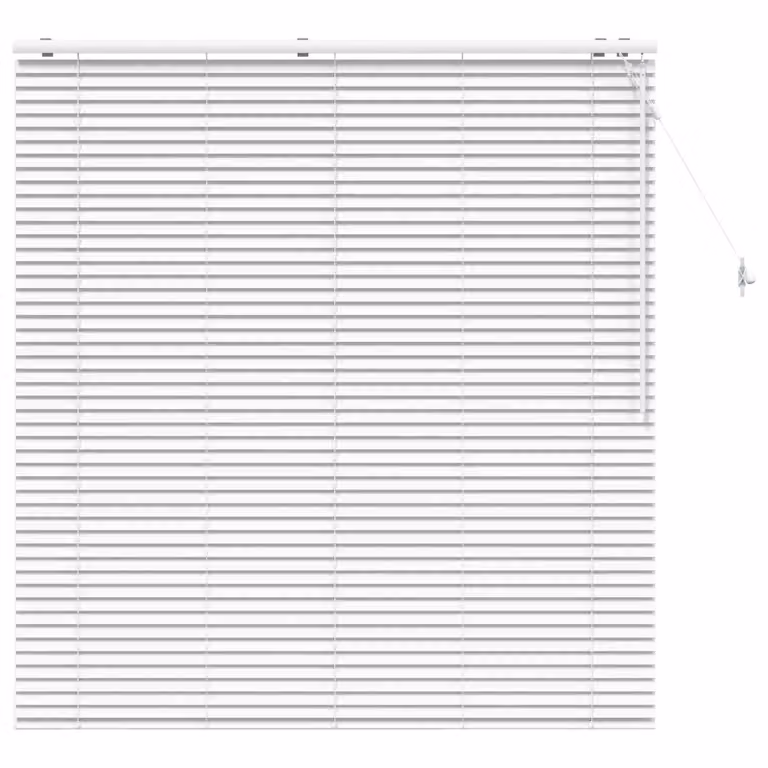 Persiana veneciana de madera vidaXL en color blanco, An/Al: 145 x 160 cm, 35 mm