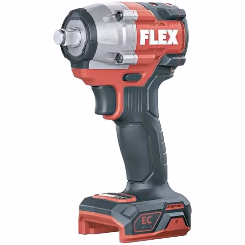 Atornillador de impacto Flex IW 1/2" 400 18.0-EC C en color rojo y negro