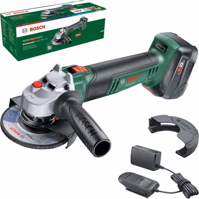 Amoladora a batería Bosch Professional Universalgrind 18V con disco de 125 mm