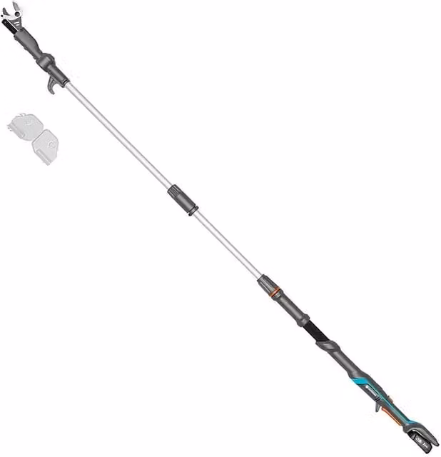 Cortarramas de jardín Gardena HighCut Power for All 18V en negro y multicolor con 1 batería recargable y capacidad para ramas de hasta 28 mm