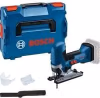 Sierra de calar de batería Bosch GST 18V-125 S PROFESSIONAL con tecnología AMPShare, 18 V, 3500 spm, color azul y negro