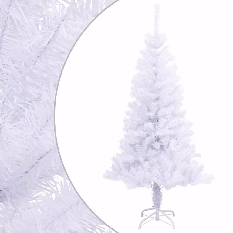 Árbol de Navidad artificial blanco vidaXL con soporte de 150 cm