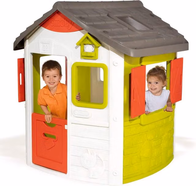 Casa de juegos Smoby Neo Jura Lodge multicolor de plástico resistente a los rayos UV An/P/Al: 132 x 115,4 x 123,3 cm
