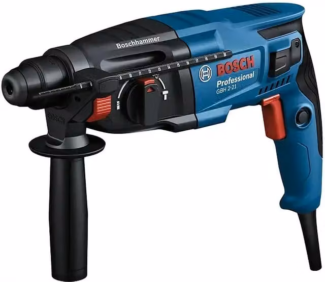 Martillo perforador Bosch Professional GBH 2-21 de 720 W con 2 J y alojamiento SDS-Plus en color azul