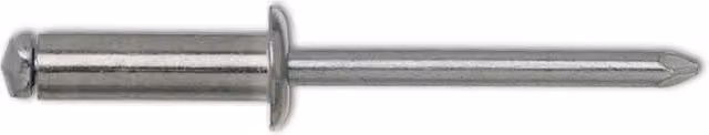 Remaches de vástago de mandril Gesipa de acero inoxidable color plata, Diámetro: 5 mm, Longitud: 16 mm, Pack de 500 unidades