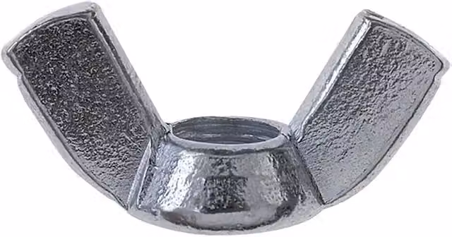 Pack de 50 tuercas de mariposa Profi Depot de acero galvanizado color plata M 10