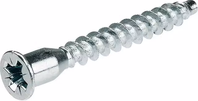 Tornillo de unión avellanado Stabilit de acero galvanizado color plata, Diámetro: 7 mm, Longitud: 38 mm