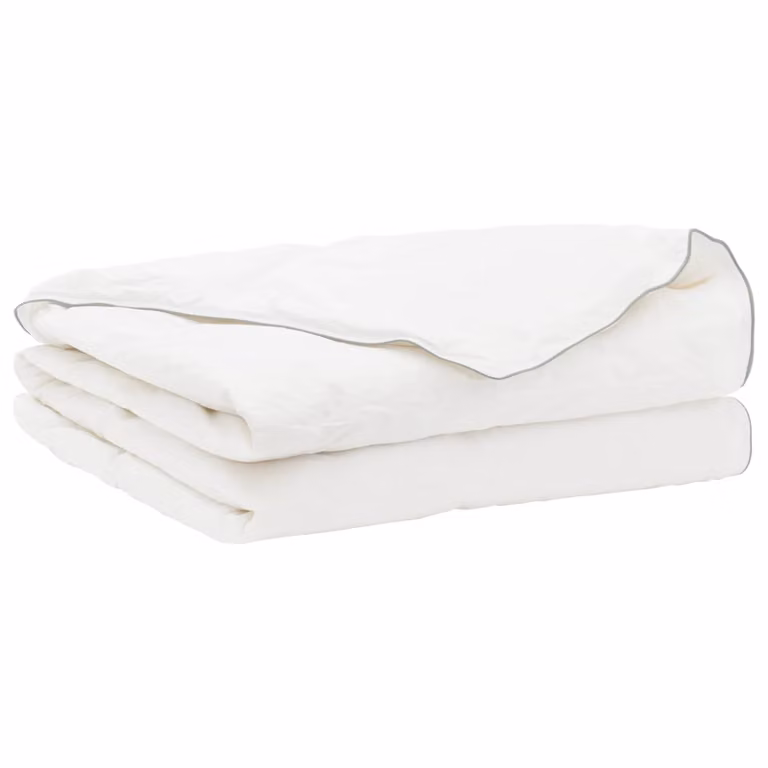 Edredón de Verano vidaXL FULDA con 90% Plumón de Ganso, Blanco, An/P/Al: 240 x 220 cm