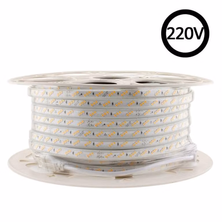 Tira LED LEDBOX SMD2835 Blanco Neutro con Carrete de 50 Metros, 220V, 10W/m, 180 LED/m, IP65, Regulable por Triac y Cortable cada 20 cm