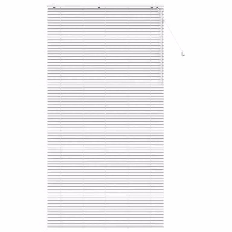 Persiana veneciana de madera vidaXL en color blanco, An/Al: 140 x 250 cm, con lamas de 35 mm