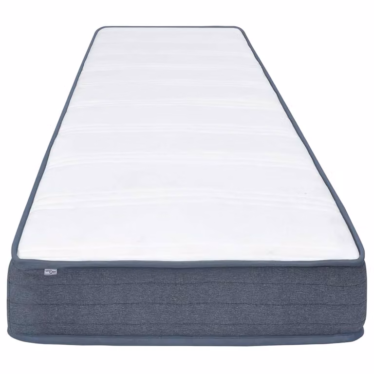 Colchón de cama box spring vidaXL con muelles ensacados, firmeza media H3, color blanco o gris, An/P/Al: 120 x 200 x 20 cm