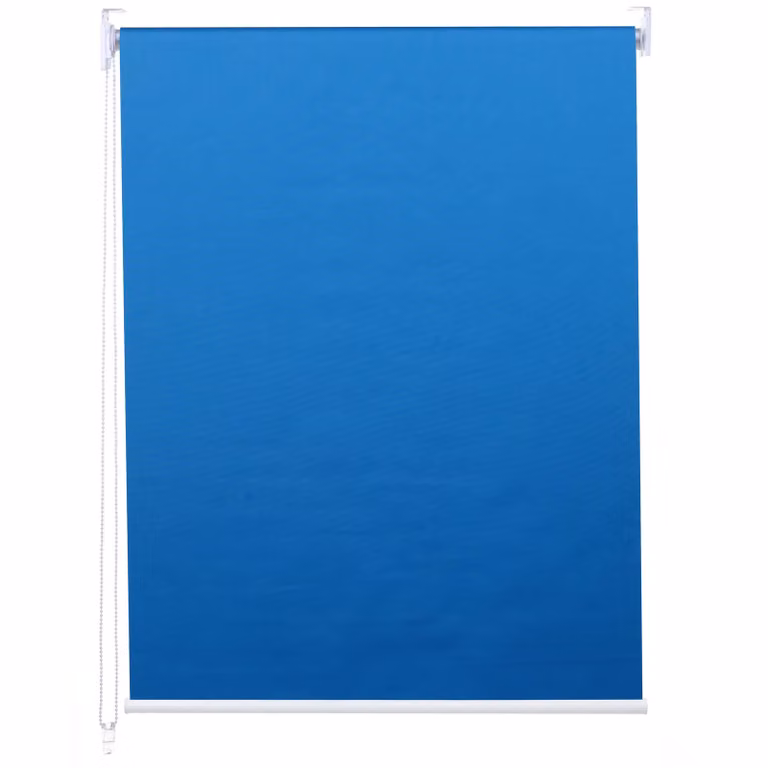 Estor Enrollable Mendler Opaco con Aislamiento Térmico, Poliéster, Color Azul y Blanco, An: 100 cm, Al: 160 cm