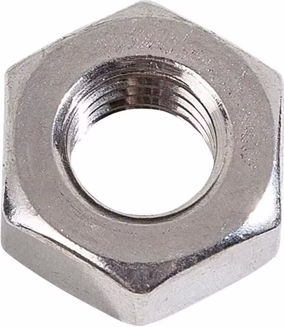 Tuerca hexagonal de acero inoxidable Profi Depot, color plata, pack de 50 unidades