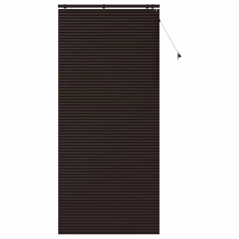 Persiana veneciana de madera vidaXL en marrón oscuro, An/Al: 105 x 250 cm