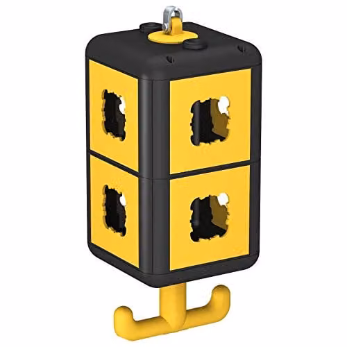 Torreta de colgar OBO IP20 VH-8 LG8P2 en poliamida color amarillo An/P/Al: 14 x 14 x 35,2 cm