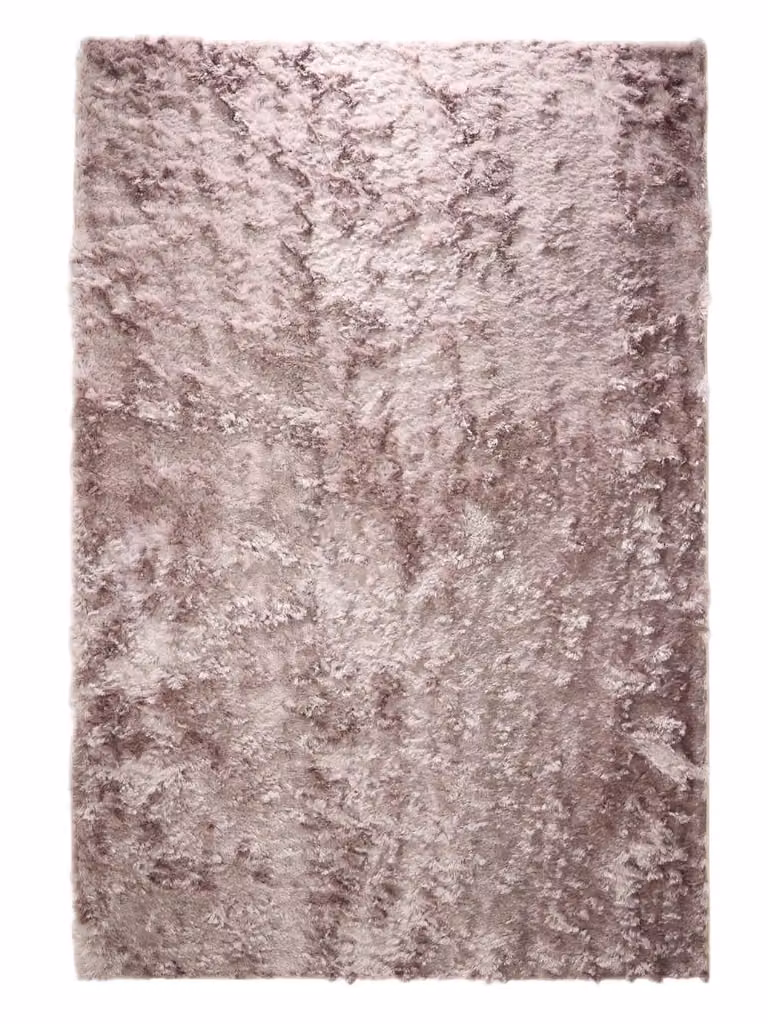 Alfombra de pelo largo Benuta en color rosa y rojo, diseño moderno rectangular, An/P: 200 x 290 cm