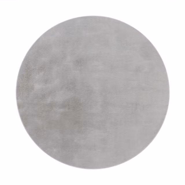 Alfombra redonda Solina gris de 200 cm de diámetro para tu salón o dormitorio