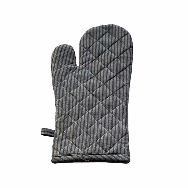 Manopla de algodón gris para adultos MEVAK LIVING