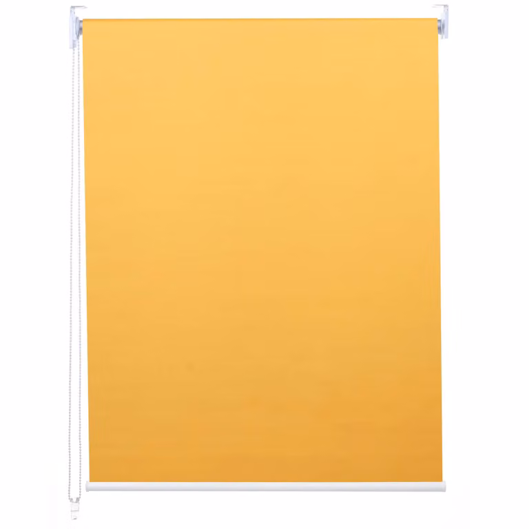 Estor enrollable Mendler HWC-D52 opaco color amarillo, cortina de poliéster con protección térmica y UV, An/P/Al: 50 x 160 cm