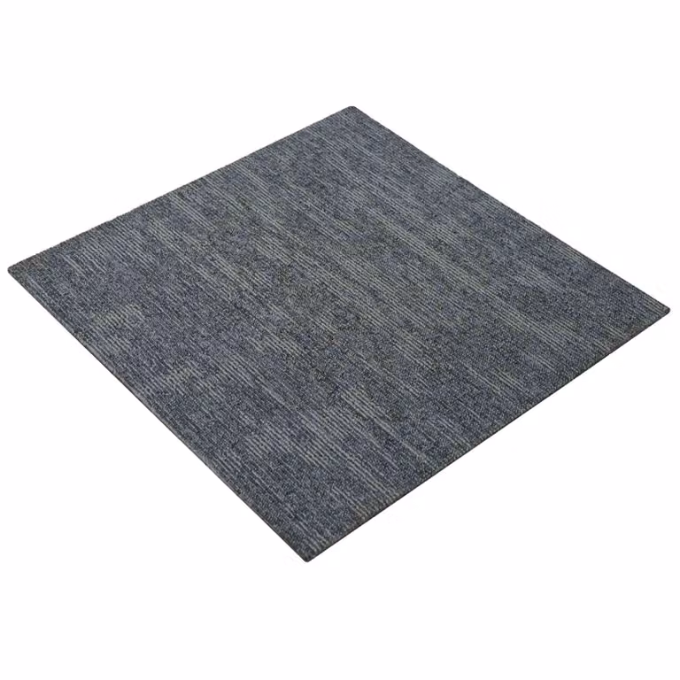 Set de 36 azulejos de alfombra modernos vidaXL en color gris, de polipropileno, An/P: 50 x 50 cm