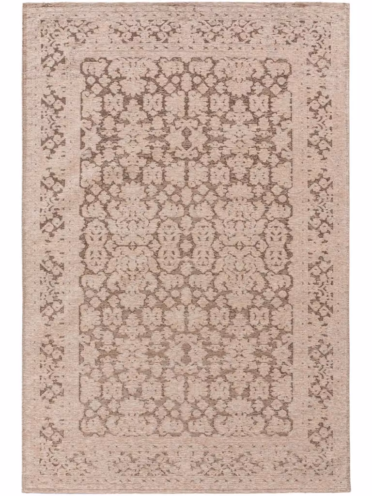 Alfombra Benuta de tejido plano estilo patchwork en gris y beige, An/P: 195 x 285 cm