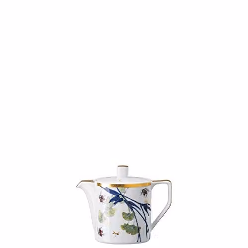 Set de 6 jarritas para leche Rosenthal Heritage Turandot en porcelana blanca y multicolor