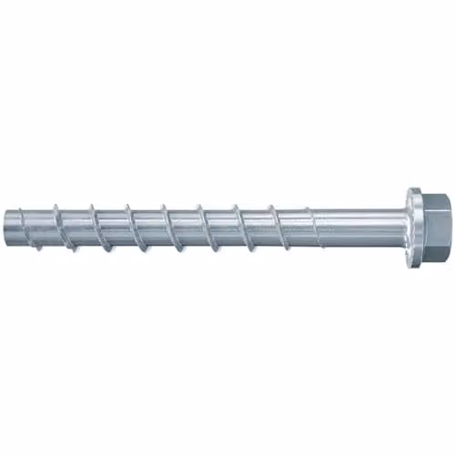 Fischer UltraCut FBS II 14 x 240 mm, tornillos autoperforantes para hormigón de acero galvanizado, color plata, pack de 10 unidades