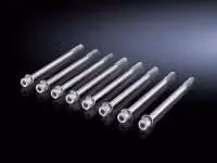 Pack de 8 tornillos Rittal SV 9676.811 M10 de 110 mm en color plata brillante