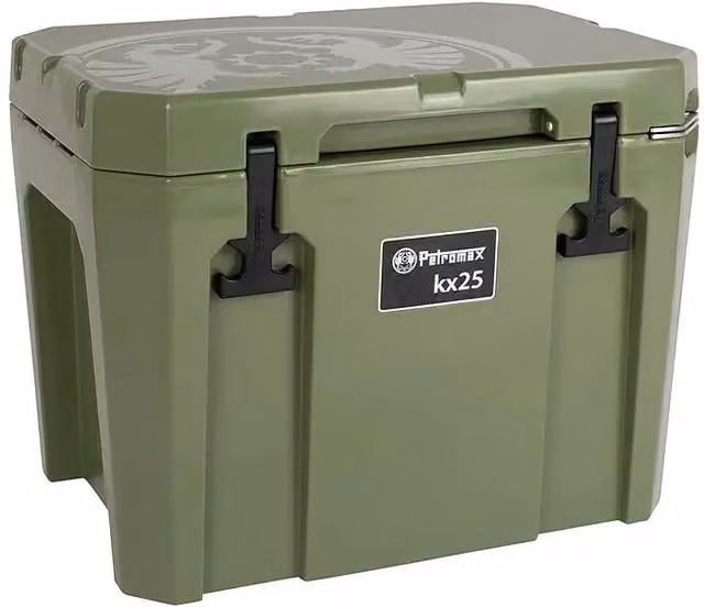 Nevera de camping Petromax verde de 25 l, Al x An x P: 58 x 40,5 x 45 cm