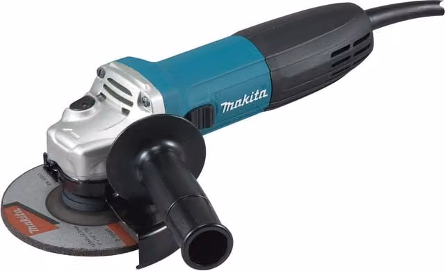 Amoladora de ángulo con cable Makita GA5030R de 720 W con disco de 125 mm en color azul