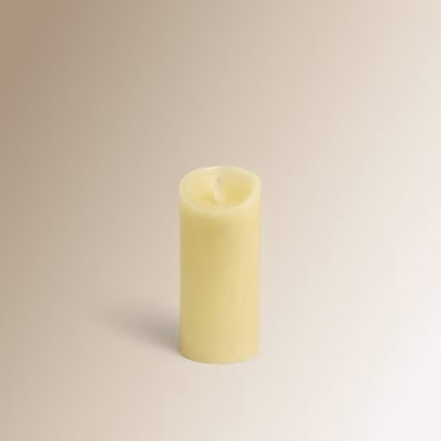 Vela eléctrica de mesa El Corte Inglés color blanco con efecto parpadeo para Navidad