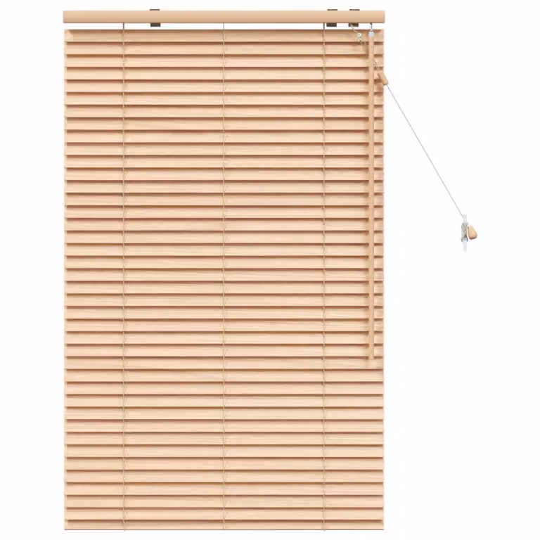 Persiana veneciana vidaXL con aspecto de madera en color marrón, An/Al: 80 x 130 cm, 35 mm