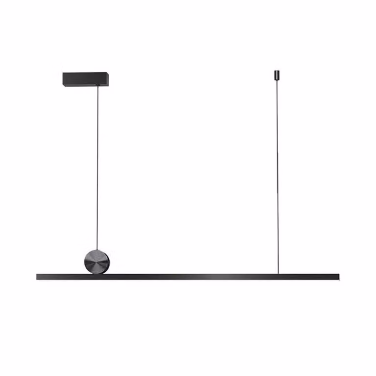Lámpara colgante Osram Nordic de diseño moderno en color blanco con luz blanco cálido y 40W, Ancho: 88 cm