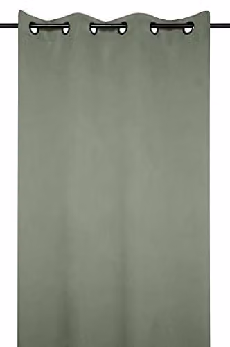 Cortina de terciopelo RIDEAU NOTTE color verde An/Al: 140 x 280 cm