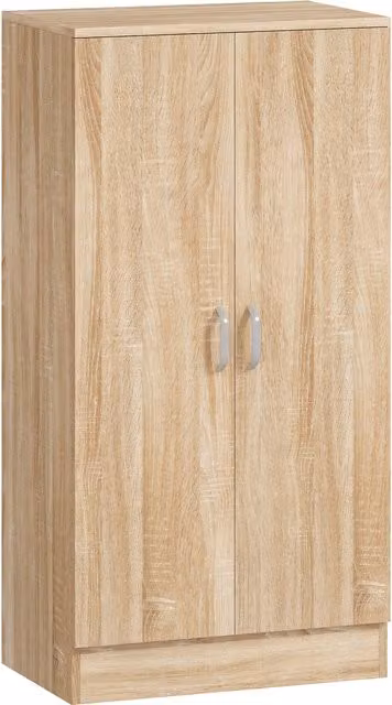 Zapatero HOMCOM de 2 puertas con 6 estantes ajustables y cierre suave en madera color marrón