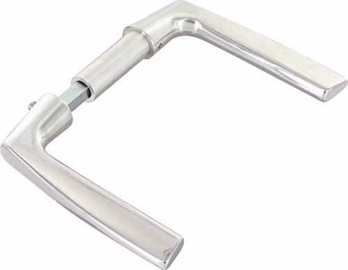 Caballete doble JPM SSA45140 para cerradura cuadrada de 8 mm en color plata