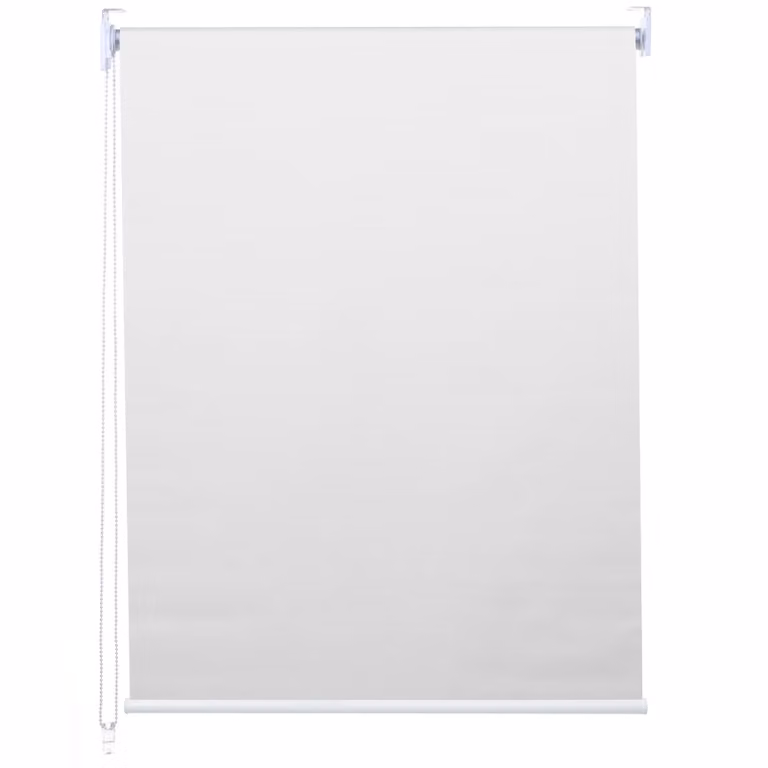 Estor enrollable Mendler opaco de poliéster, protección térmica y UV, color blanco, An/P/Al: 90 x 1 x 160 cm