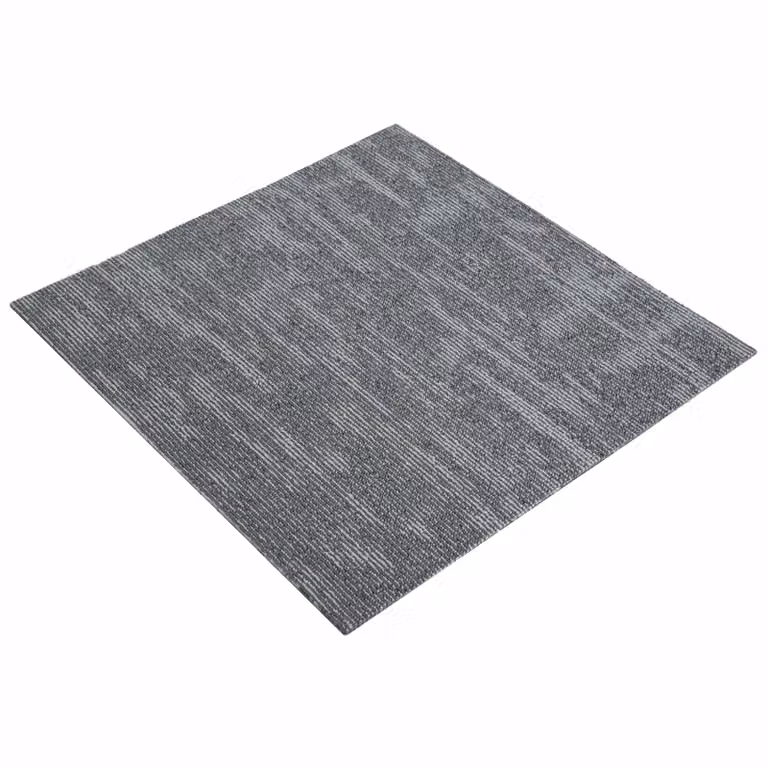 Set de 36 azulejos de alfombra vidaXL modernos en color gris, fabricados en polipropileno con acabado loop pile, An/P: 50 x 50 cm
